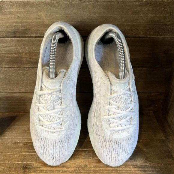 Womens Under Armour HOVR Sonic 3 White Athletic‎ Running Shoes Size 10 M GUC - Picture 3 of 7